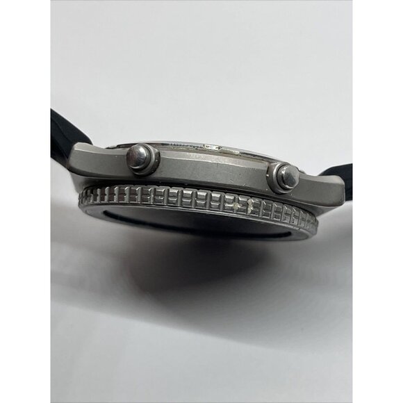 Vintage 1980s Seiko Sports 100 Men's Black Watch 7A28-7049 Chronograph - Picture 7 of 10